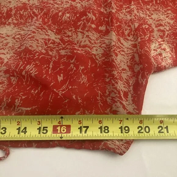 Rachel Zoe Silk Blouse SIZE 8 Sheer Dolman Long Sleeve Abstract Art to Wear - Picture 11 of 11